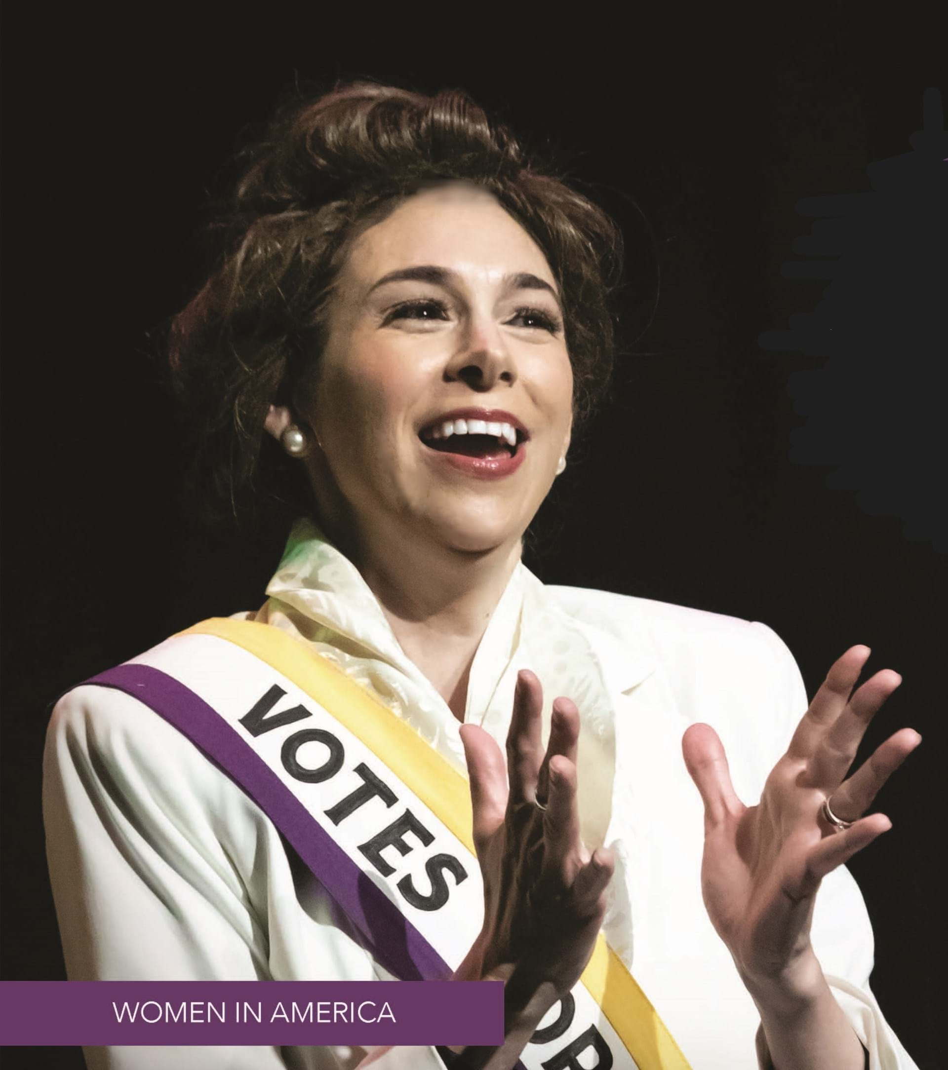  Audrey Johnson ’01 graduate of Simpson, the performer, is a classically trained singer who has carefully curated works that help reveal the struggle of the Women’s Suffrage Movement.